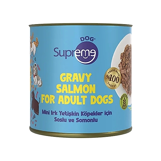 Supreme Mini Irk Yetişkin Somonlu Soslu Köpek Konservesi 200 Gr