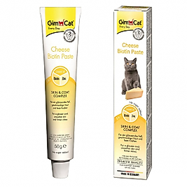 GimCat Deri ve Tüy Sağlığı için Peynirli Biyotin Kedi Macunu 50gr