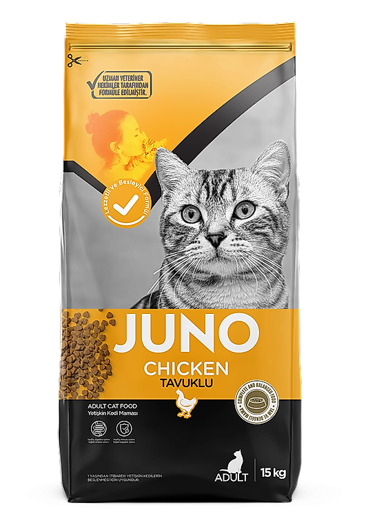 JUNO Tavuklu Yetişkin Kedi 15 Kg