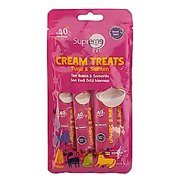 Supreme Cat Ton Balıklı ve Somonlu Krema Kedi Ödülü 4x14gr