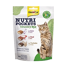 GimCat Nutripockets Country Mix Multivitaminli Kedi Ödül Maması 150gr