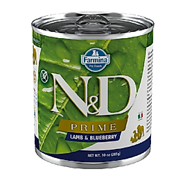 N&D Prime Kuzulu ve Yaban Mersinli Tahılsız Yetişkin Köpek Konservesi 285gr