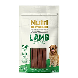 Nutri Canin %94 Kuzu Etli Tahılsız Çubuk Köpek Ödül Maması 80gr