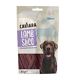 Caviara Köpek Ödülü Kuzu Etli Dilimler 80gr