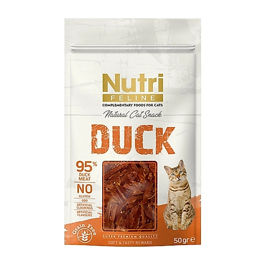 Nutri Feline Ördek Etli Tahılsız Kedi Ödül Maması 50gr