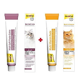 Gimcat Kedi Macunu Malt 100 Gr. + Multivitamin 100 Gr. 2 li Set