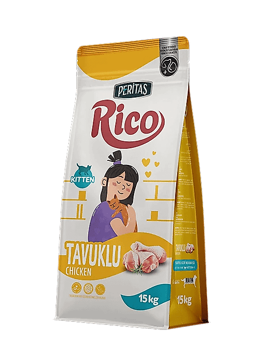 RICO Tavuklu Yavru Kedi 15 Kg