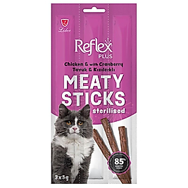 Reflex Tavuk Ve Kızılcıklı Kısırlaştırılmış Kedi Ödül Çubuğu 5 Gr 3 Adet