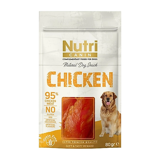 Nutri Canin %95 Tavuk Etli Tahılsız Köpek Ödül Maması 80gr