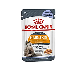 Royal Canin Hair & Skin Care Deri ve Tüy Sağlığı Kedi Yaş Mama Jöle İçinde 85 Gr