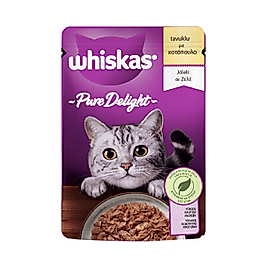 Whiskas Pouch Pure Delight Jöle İçinde Tavuklu Yetişkin Kedi Konservesi 85gr