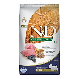 N&D Ancestral Grain Kuzulu ve Yaban Mersinli Yetişkin Küçük Irk Köpek Maması 2,5 Kg