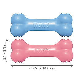 KONG Puppy Goodie Bone Kemik Şeklinde Çok Amaçlı Yavru Köpek Oyuncağı S