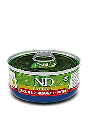 N&D Prime Tavuk ve Narlı Yavru Kedi Yaş Mama 70 Gr