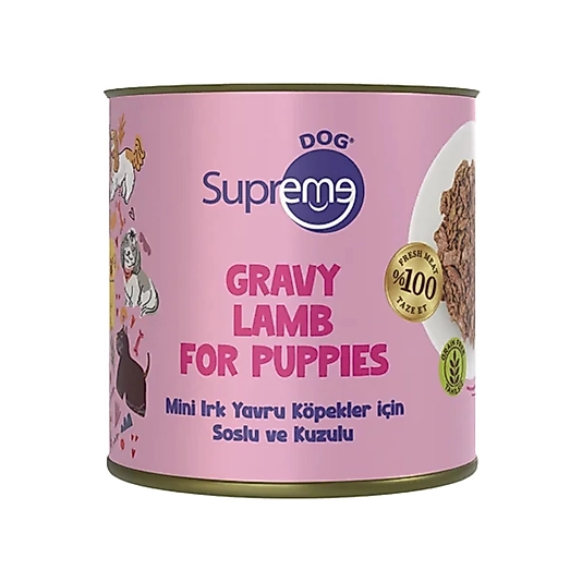 Supreme Mini Irk Yavru Kuzulu Soslu Köpek Konservesi 200 Gr