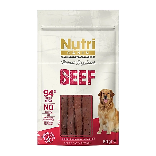 Nutri Canin %94 Sığır Etli Tahılsız Köpek Ödül Maması 80gr