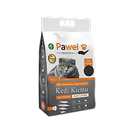Pawel Aktif Karbolu Topaklanan Bentonit Kedi Kumu 10L