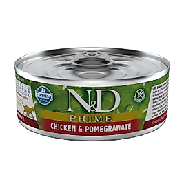 N&D Prime Tavuklu ve Narlı Tahılsız Yetişkin Kedi Konservesi 70gr