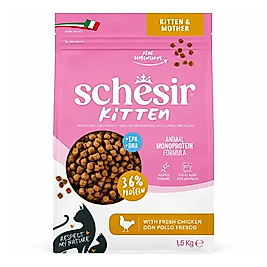Schesir Mono Protein Tavuklu Tahılsız Yavru Kedi Maması 1,5kg