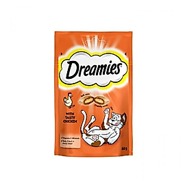Dreamies İç Dolgulu Tavuklu Kedi Ödül Bisküvisi 60gr