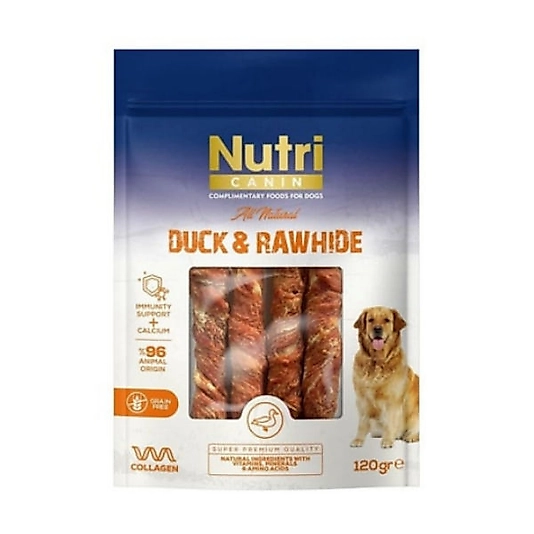 Nutri Canin Ördek Etli Sargılı Kemik Köpek Ödül Maması 120gr