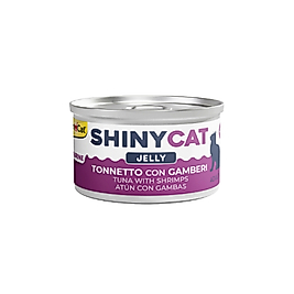 GimCat Shinycat Jöle İçinde Ton Balıklı ve Karidesli Kedi Konservesi 70gr