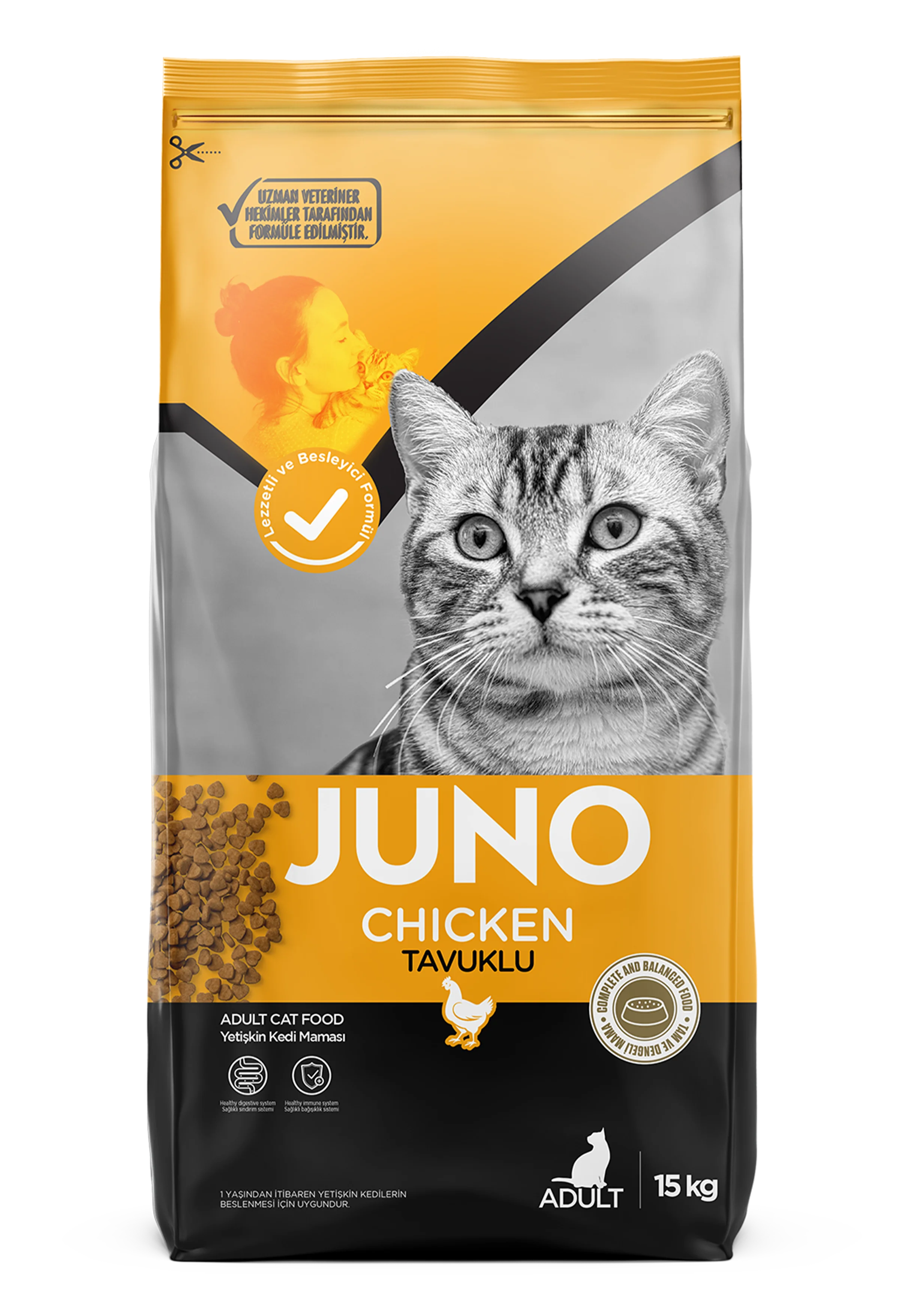 JUNO Tavuklu Yetişkin Kedi 15 Kg