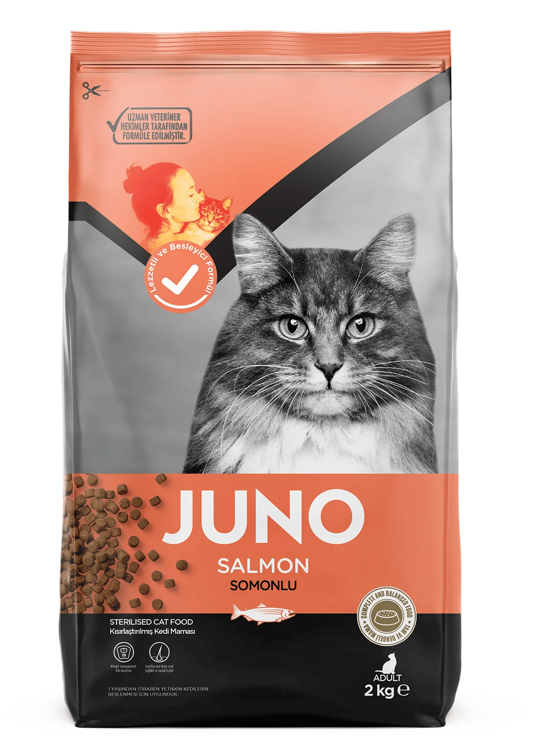 JUNO Balıklı ve Pirinçli Kısırlaştırılmış Kedi 15 Kg