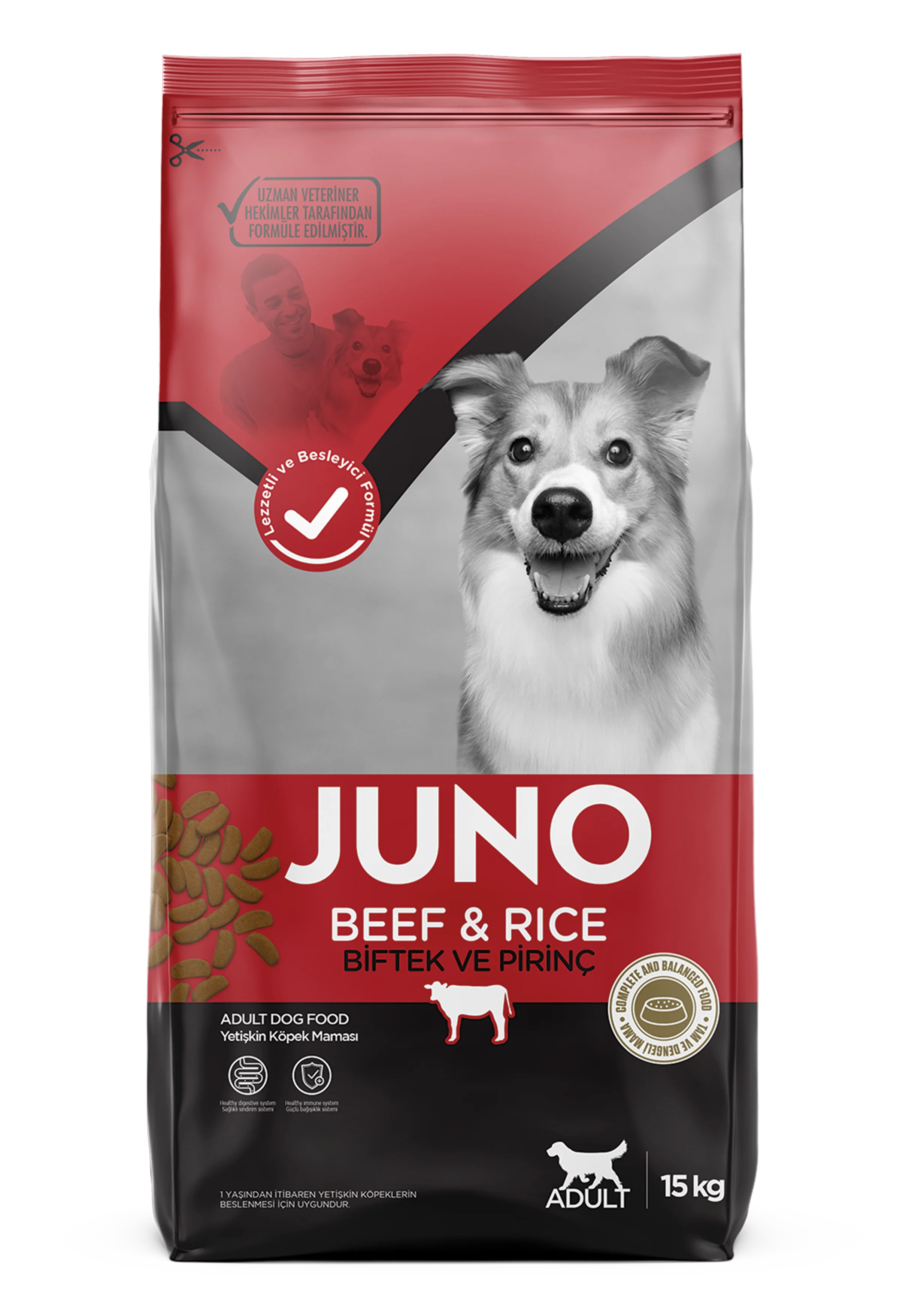 JUNO Sığır Etli Yetişkin Köpek 15 Kg