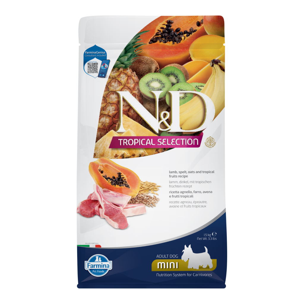 N&D Tropical Selection Kuzulu Yetişkin Küçük Irk Köpek Maması 1,5 Kg