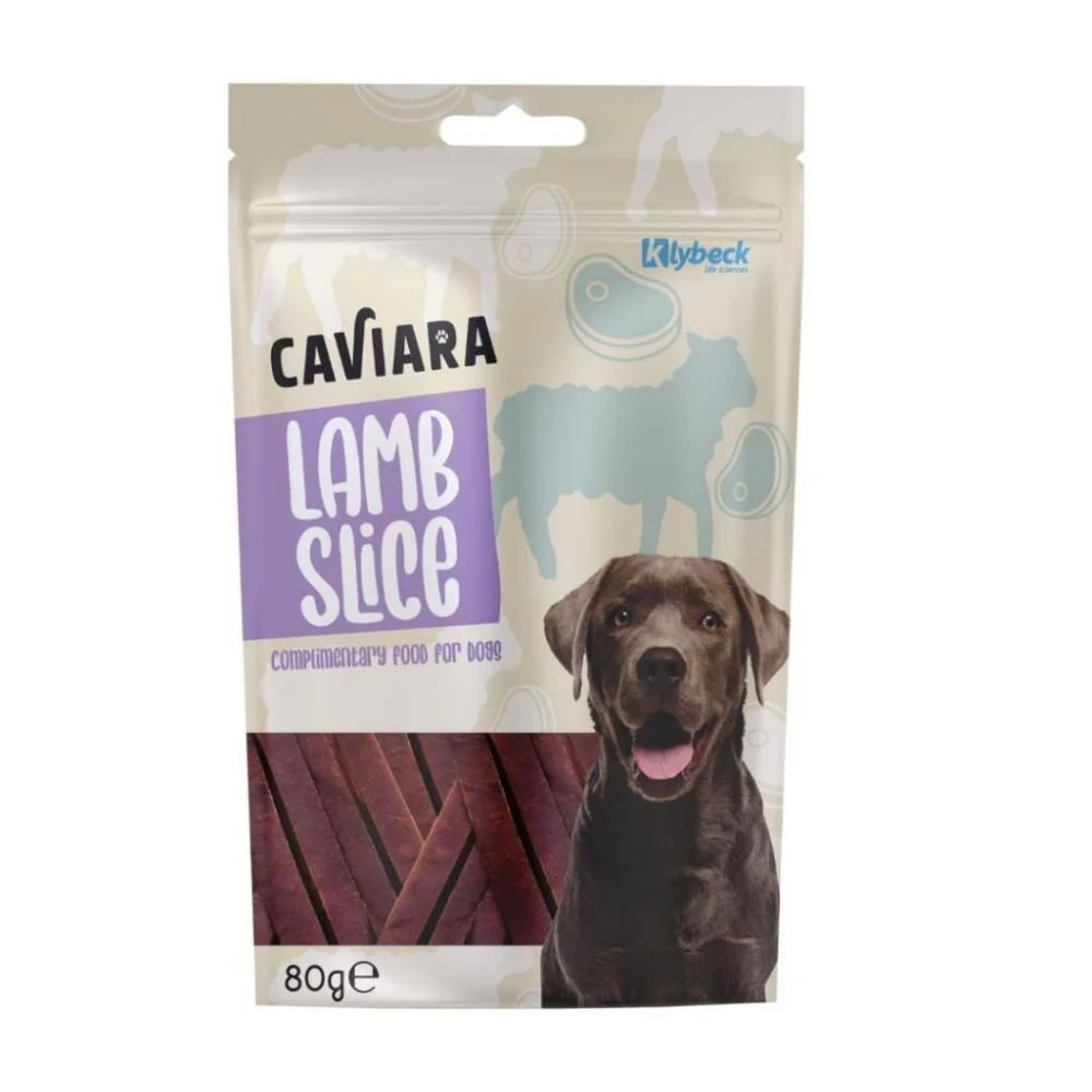 Caviara Köpek Ödülü Kuzu Etli Dilimler 80gr