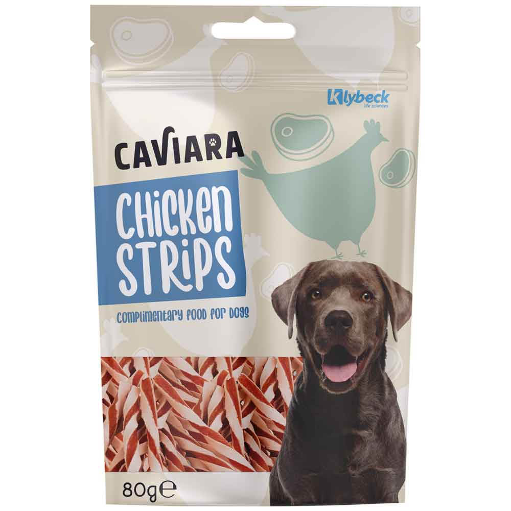 Caviara Köpek Ödülü Kurutulmuş Tavuk Şeritleri 80 Gr