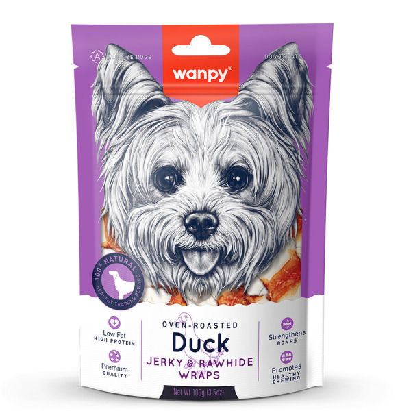 Wanpy Deri Üzerine Ördek Sarılı Köpek Ödül Maması 100gr