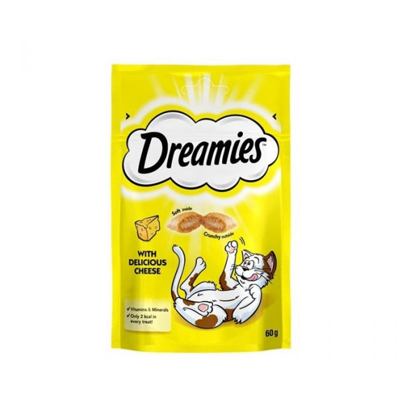 Dreamies İç Dolgulu Peynirli Kedi Ödül Bisküvisi 60gr