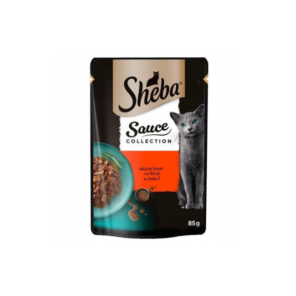 Sheba Pouch Sos İçinde Parça Sığır Etli Yetişkin Kedi Konservesi 85gr