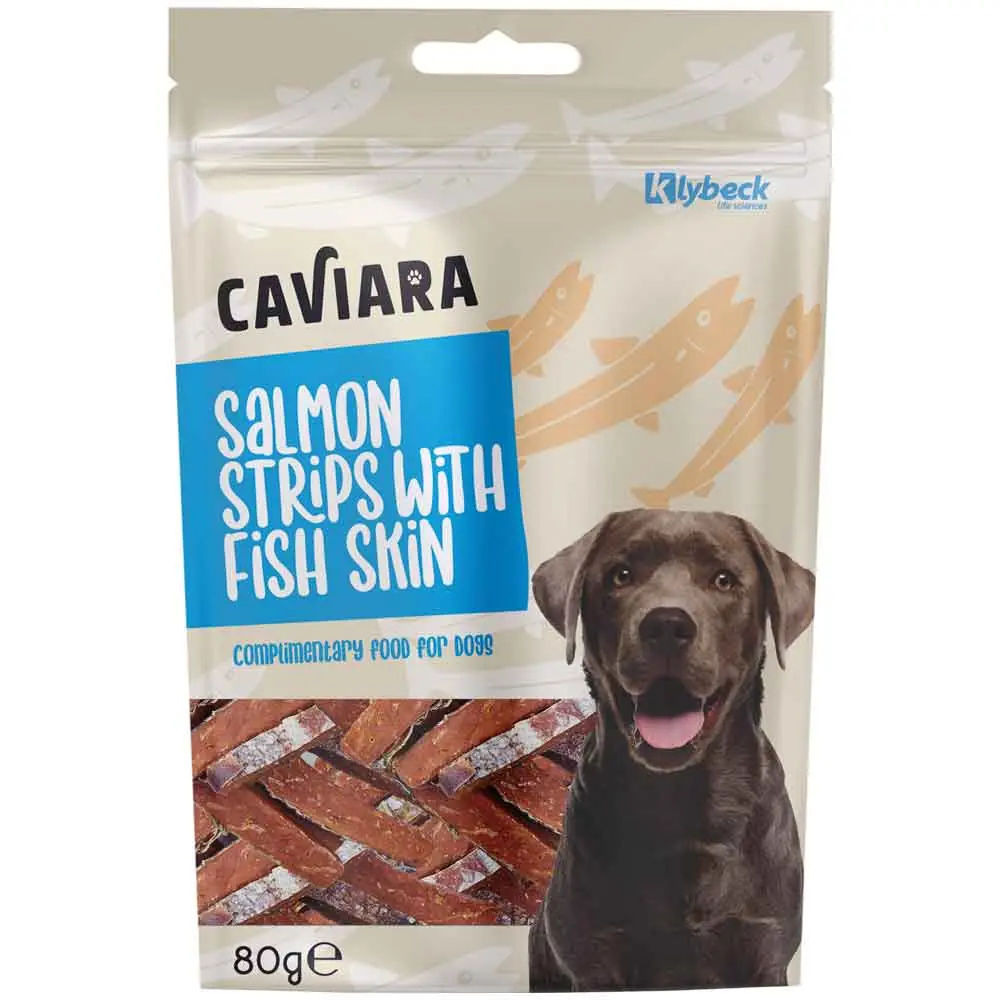 Caviara Balık Derisi ve Somonlu Köpek Ödülü 80 Gr