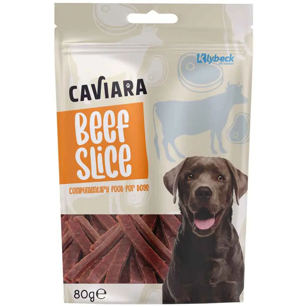 Caviara Köpek Ödülü Kurutulmuş Sığır Dilim 80 Gr