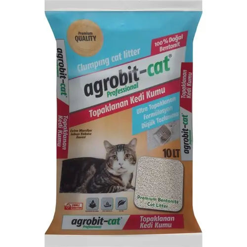 Agrobit Cat Marsilya Sabunlu Kedi Kumu Doğal Bentonit İnce Taneli 10 Lt
