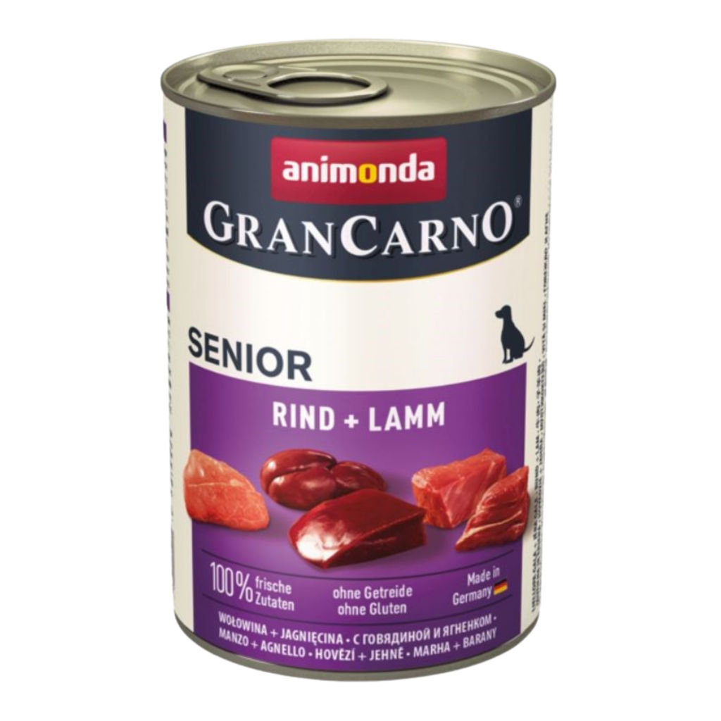Animonda GranCarno Sığır Etli ve Kuzu Etli Yaşlı Köpek Konservesi 400gr