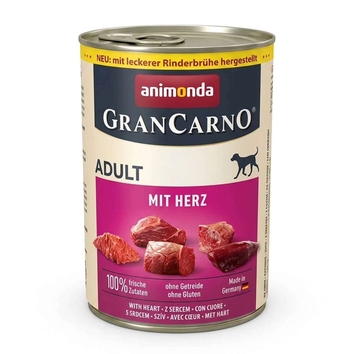 Animonda GranCarno Sığır Etli ve Yürekli Köpek Konservesi 400 Gr