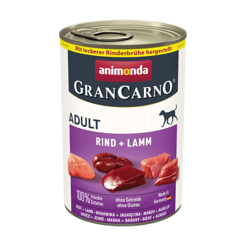 Animonda GranCarno Sığır Etli ve Kuzu Etli Yetişkin Köpek Konservesi 400gr