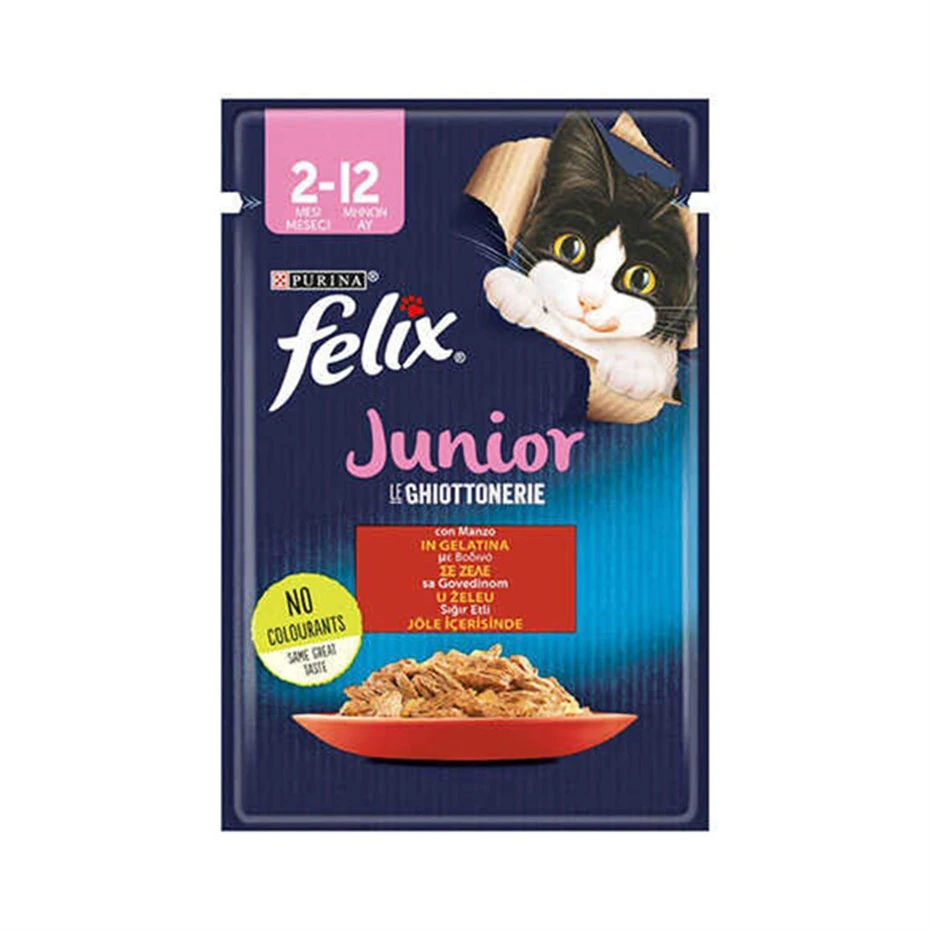 Felix Yavru Sığır Etli Kedi Yaş Mama 85Gr