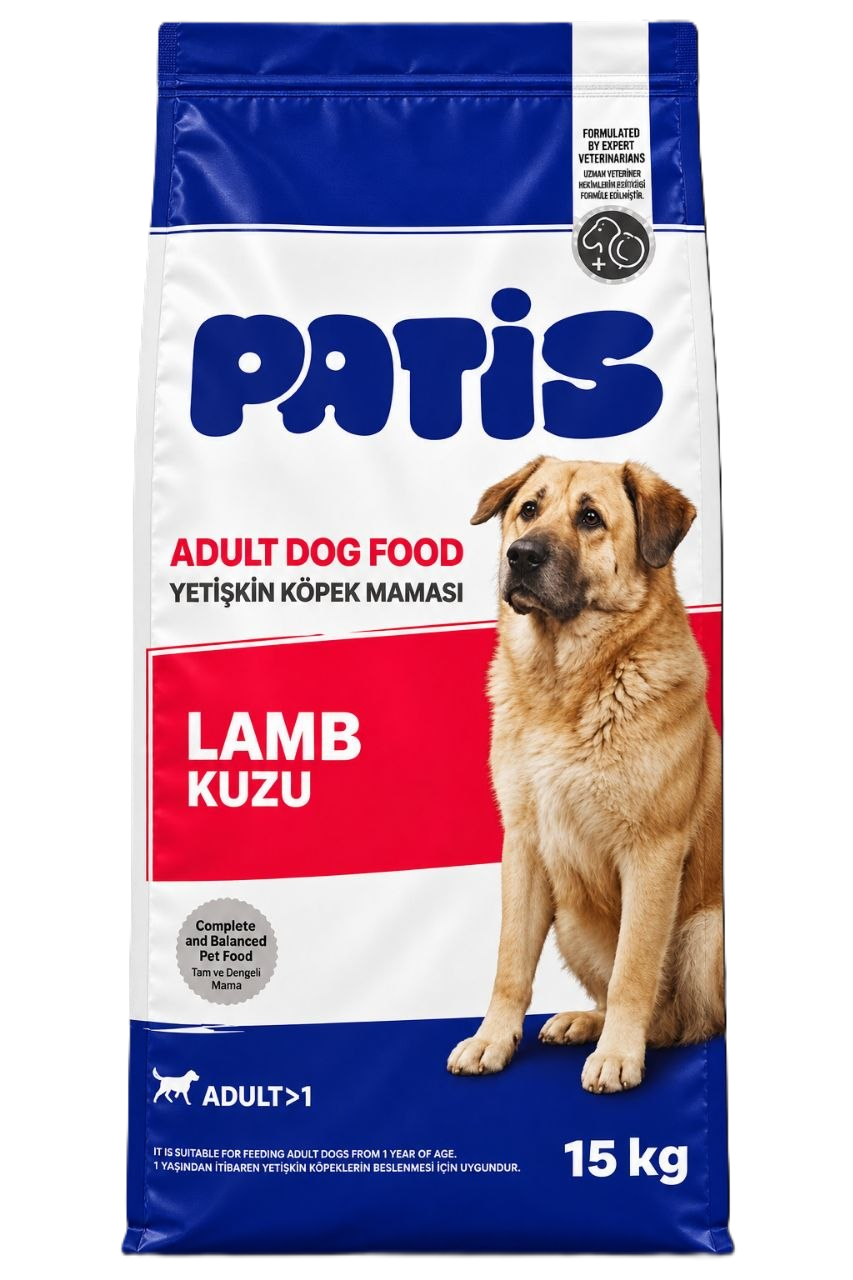 Patis Kuzulu Yetişkin Köpek Maması 15 Kg
