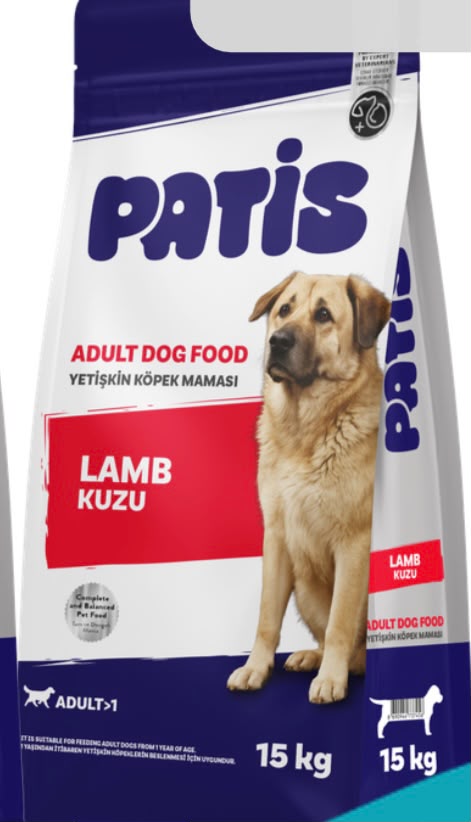 Patis Kuzulu Yetişkin Köpek Maması 15 Kg