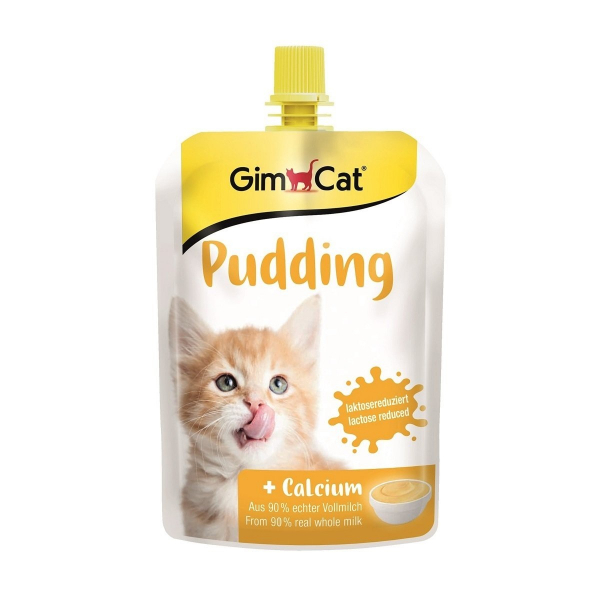 GimCat Sütlü Kalsiyum İlaveli Kedi Ödül Pudingi 150gr