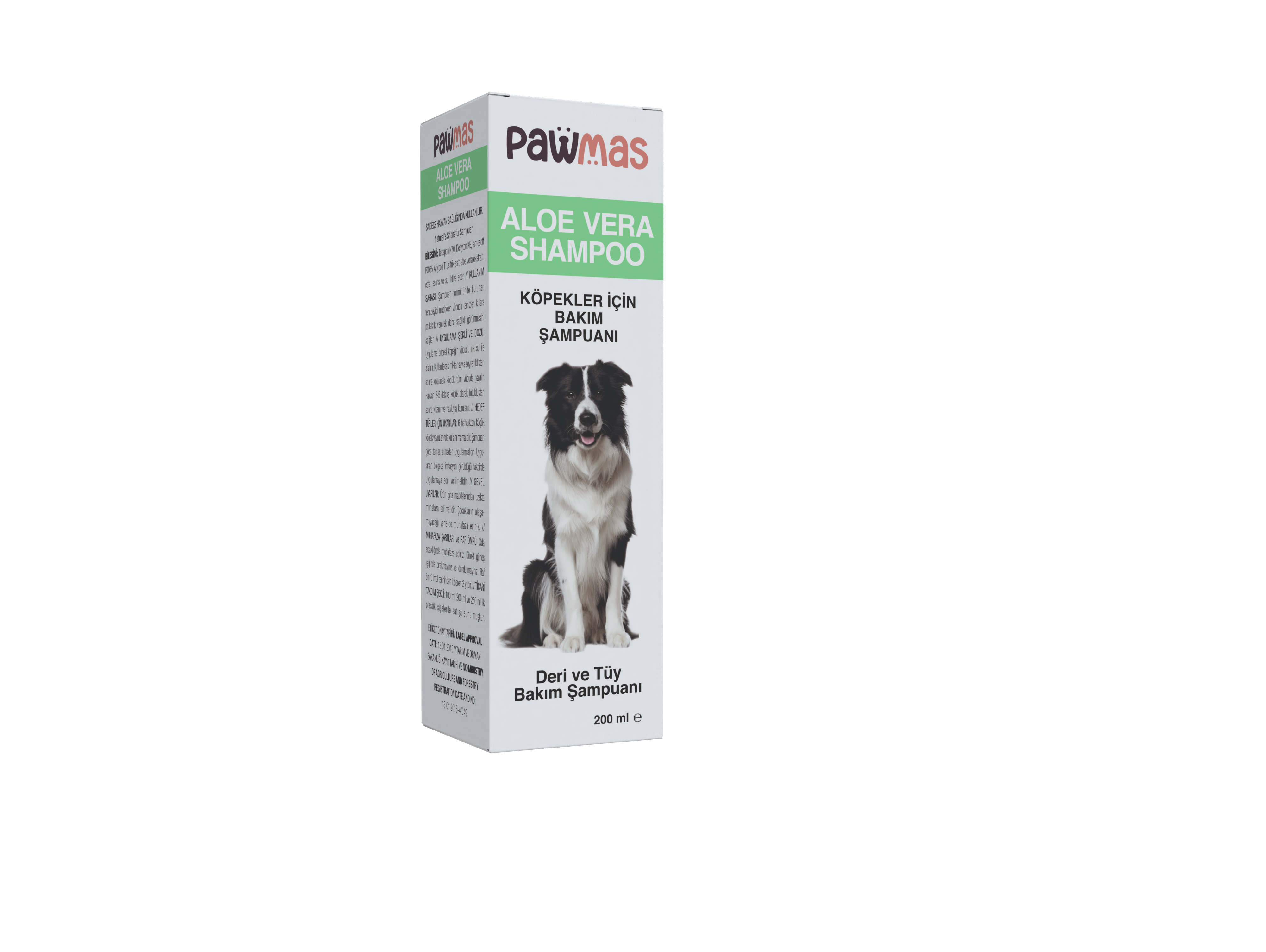 Pawmas Aloe Vera Shampoo- Skin&Coat Care Sensitive