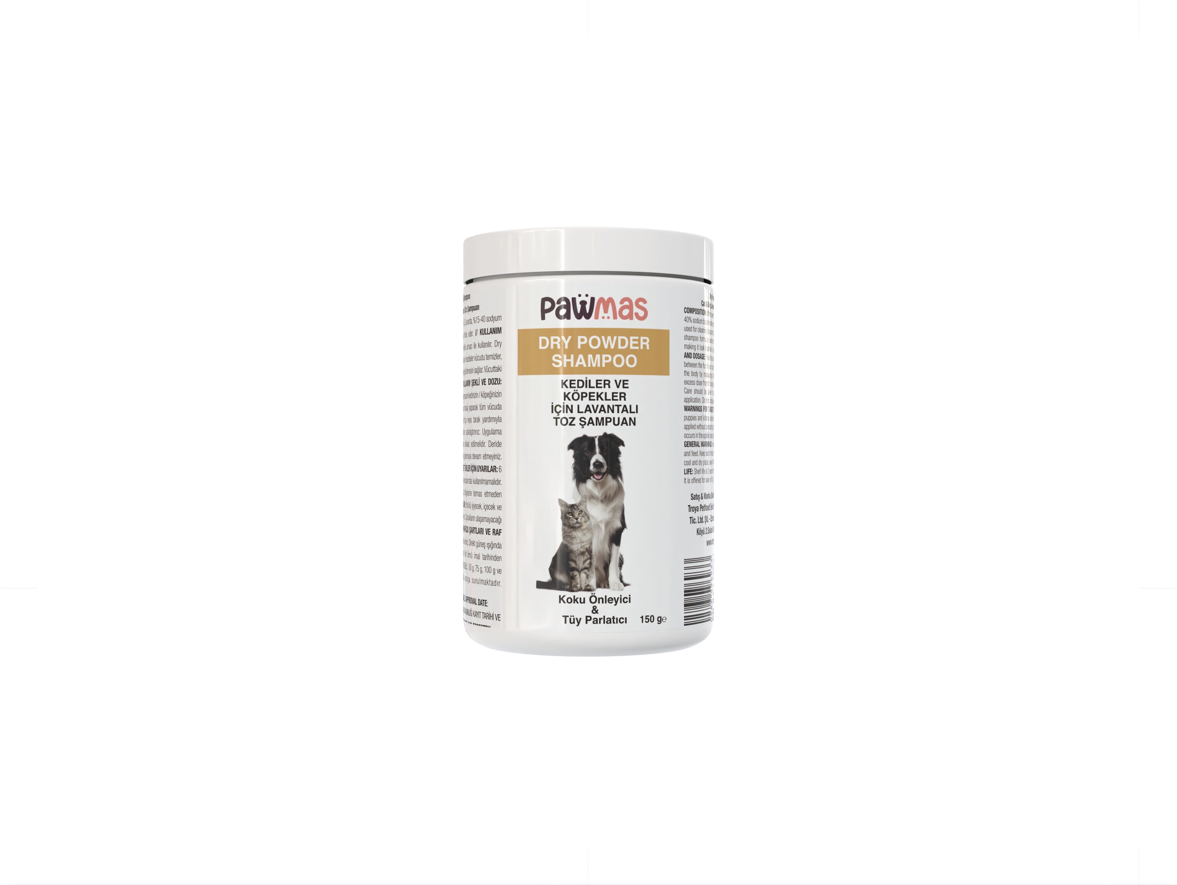 Pawmas Kuru Toz Şampuan 150 ml