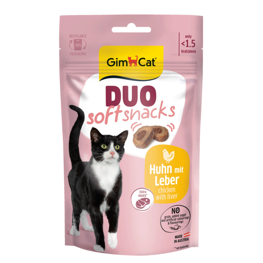 GimCat Duo Soft Shacks Tavuklu ve Ciğerli Kedi Ödül Maması 50gr
