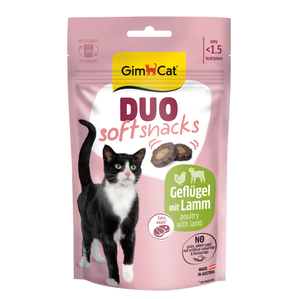 GimCat Duo Soft Shacks Kuzulu ve Kümes Hayvanlı Kedi Ödül Maması 50gr