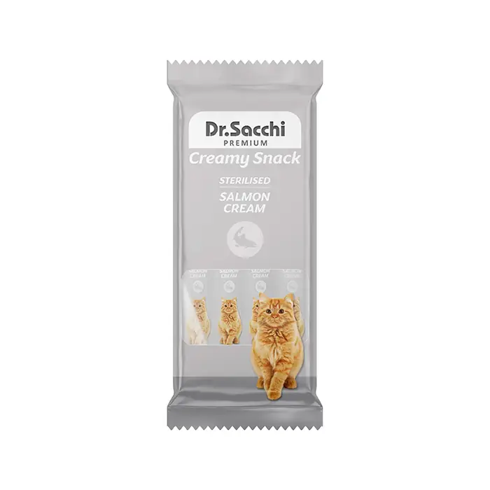 Dr.Sacchi Creamy Somon Balıklı Kısırlaştırılmış Kedi Ödülü 4lü